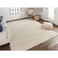 thumbnail image 6 of 5' X 8' Ivory And Gray Wool Hand Woven Stain Resistant Area Rug, 6 of 8