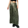 thumbnail image 2 of hirigin Gothic Grunge Fairy Core Skirt Women Graphic Print Elastic Low Waist Long Skirt Dark Academia Aesthetic Streetwear, 2 of 9