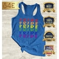 thumbnail image 2 of S4E Women's Pride Gay LGBTQ Rainbow Racerback Slim Fit XX-Large Royal Blue, 2 of 4