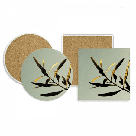 

Nature Picture Simpol Coaster Cup Mug Holder Absorbent Stone Cork Base Set