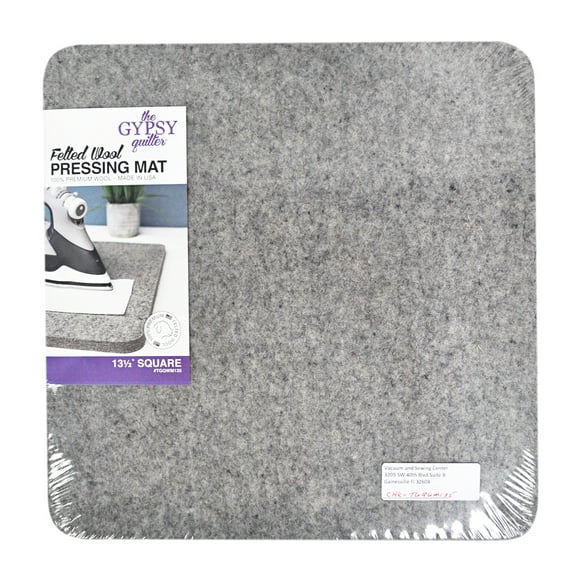 Gypsy Quilter Tapis de Pression en Laine Feutrée 13 1/2 Pouces x 13 1/2 Pouces