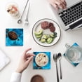 thumbnail image 1 of FMSHPON Ocean Sea Turtle Set of 6 Coaster for Drinks, Absorbent Ceramic Stone Coasters Cup Mat with Cork Base for Home Kitchen Room Coffee Table Bar Decor, 1 of 4