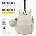 thumbnail image 3 of Tennis Racket Bags For Women Men For Tennis Badminton (White), 3 of 8