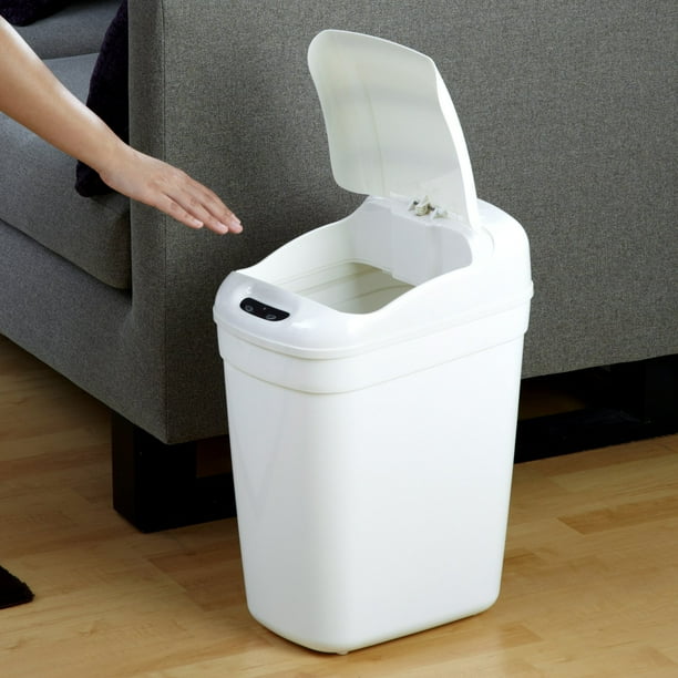 Nine Stars DZT271 Touchless Plastic 7.1 Gallon Trash Can Walmart