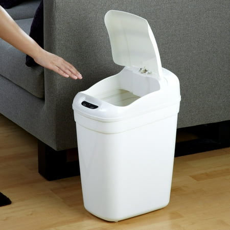 Nine Stars DZT-27-1 Touchless Plastic 7.1 Gallon Trash Can