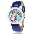 thumbnail image 4 of Reloj de regalo de Navidad con dibujos de Papá Noel, reloj para estudiantes y niños, reloj de moda informal para mujer, 4 of 5