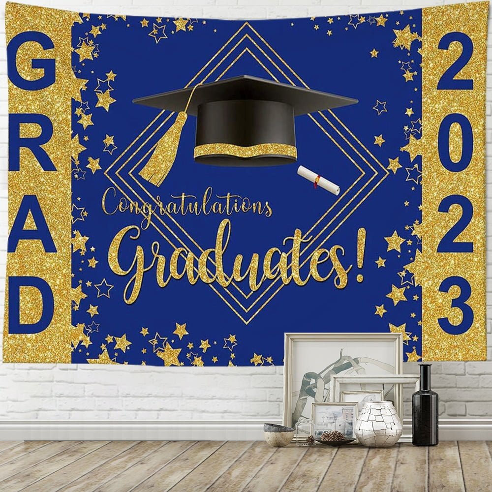 Congrats Grad Banner - Congrats Grad Backdrop Graduation Banner 2023 ...
