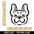thumbnail image 2 of Happy French Bulldog Frenchie Dog Head Rubber Stamp for Scrapbooking Crafting Stamping - Large 1-1/4 Inch, 2 of 7