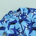 thumbnail image 4 of Emy Dola Baby Boy Swimsuit with Hat Toddler Short Sleeve One Piece Bathing Suit Kids UPF 50+ Zipper Rash Guard Swimwear 0-8T, 4 of 6