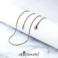 thumbnail image 2 of 555jewelry 1.2mm Stainless Steel Snake Chain Necklace for Men & Women, Stainless Steel Necklace for Men, Classic Necklace for Women, Simple Thin Delicate Chain Necklace, Coffee, 16 Inch, 2 of 6