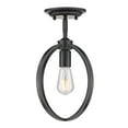 thumbnail image 3 of Golden Lighting Colson 1-light Semi-Flush Mount in Matte Black, 3 of 5