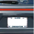 thumbnail image 2 of Creighton University Alumni Chrome License Plate Frame, 2 of 2