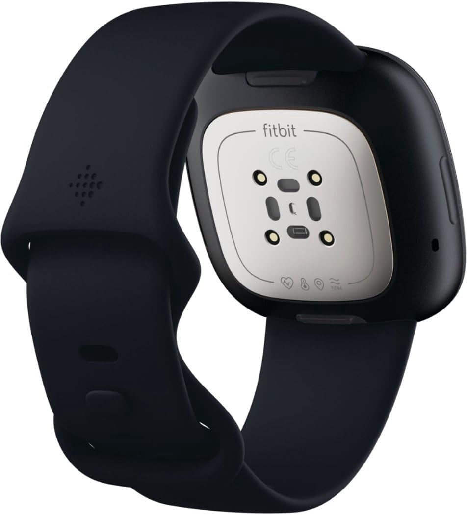 Restored Fitbit Sense Fitness Smartwatch (WiFi) Graphite Stainless Steel (Refurbished)