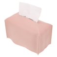 thumbnail image 1 of sweethay Titular de la cubierta de la caja de pañuelos Rectángulo Caja de dispensador de pañuelos de cuero de PU Rollo de papel Caja de dispensador de Decoración del hogar Rosado sweethay HA027822-02, 1 of 1