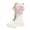 Gold, variant on LYHao Fashion Autumn Children Girls Sports Shoes Flat Thick Bottom Non Easy To Wear PU Upper Comfortable Boots ,Girls Boots Sizes 10 Gold(3.5-4 Years)