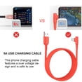 thumbnail image 1 of 5A Charging Cable Mobile Phone USB Elbow Data 2 4 Transmission Cable Phone Elbow Charging Cord 0.25m for Android, 1 of 9