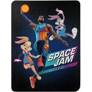 The Northwest Company SPACE JAM 2 JAM ON IT FLEECE THROW 45X60, black