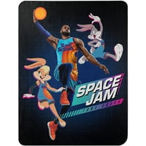 The Northwest Company SPACE JAM 2 JAM ON IT FLEECE THROW 45X60, black