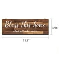 thumbnail image 3 of Farmhouse Wall Decor Rustic Wooden Wall Art Signs For Home Office Dining Room Decoration 11.8" x3.94" 4Pcs, 3 of 6
