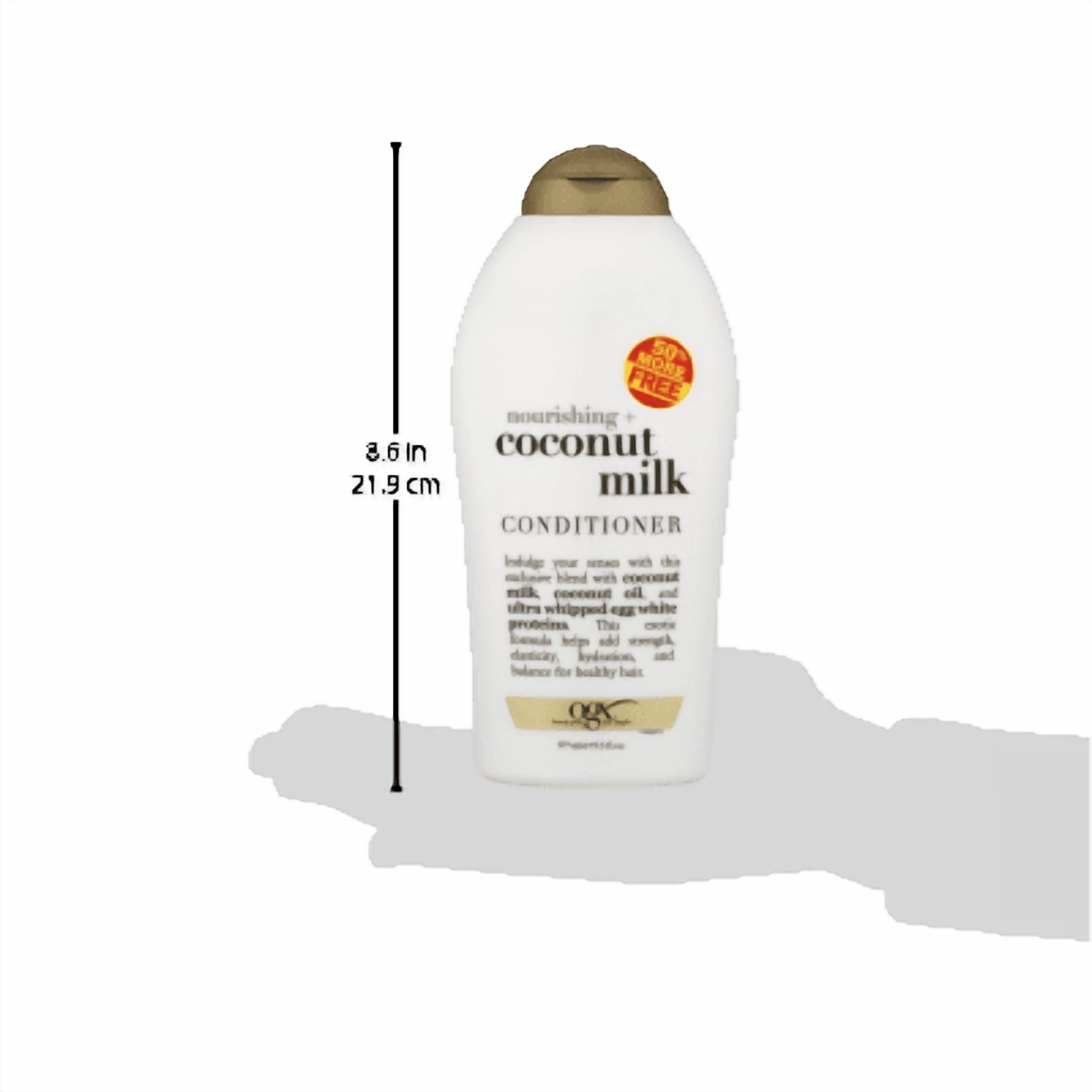 OGX Nourishing + Coconut Milk Moisturizing Conditioner with Egg White Protein, 19.5 fl oz