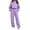 *Purple, variant on VBVC Women's 2 Piece Hooded Sweatsuit , Cowl Neck Cropped Pullover and Pants for Women , Ladies' Long Sleeve Tracksuit with Pockets, S-2XL