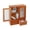 Brown+Glass, Wood, variant on Shangmakel 3 Tier Tabletop Storage Cabinet,Wooden Apothecary Cabinets with 2 Acrylic Doors,Desktop Display Cupboard