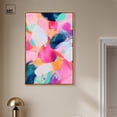 thumbnail image 3 of Peony Burst Vision Canvas Modern Color Abstract by Art Remedy, Gold Frame, 30" x 45", 3 of 7