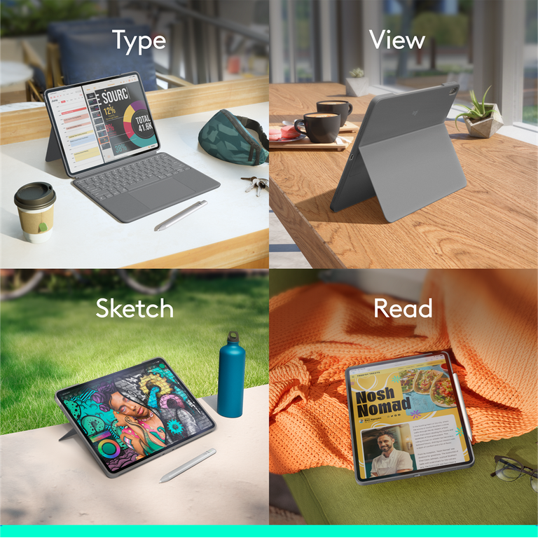 logicool Combo Touch iPadAir M2 M3 13インチ Logitech Combo Touch Keyboard Case for iPad Air 13-inch (M3