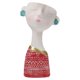 thumbnail image 1 of de cabeza nórdica, lindo diseño de niña, miniadorno, , cara de resina Rojo Zulema Jardinera de cabeza, 1 of 8