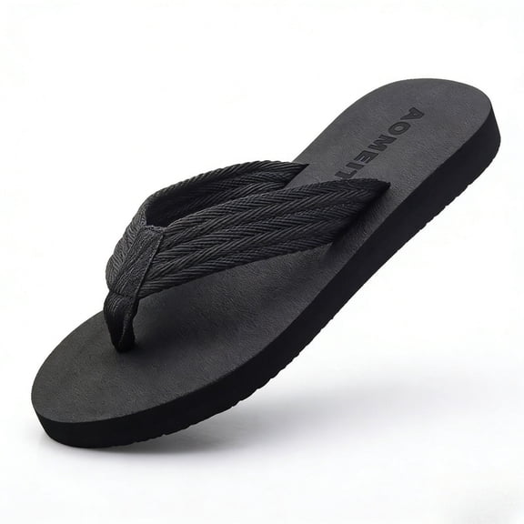 CHICVOMEY Flip Flops for Men Open Toe EVA Minimalist Anti Slip Lightweight Breathable Thong Sandals Summer Vacation Beach Casual