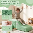 thumbnail image 4 of Costway 3 PCS Soft Velvet Toddler Climbing Toys Crocodile-Themed Foam Climbing Blocks Green, 4 of 10