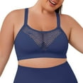 thumbnail image 1 of Comfortable Bras Women Seamless Minimizer Wireless Bra With Thin Push Up Side Support Plus Size Bra Navy S, 1 of 4