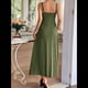 thumbnail image 4 of Vestido A Rayas para Mujer, con Tirantes Finos, y , Fluido Verde S, 4 of 7