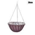 thumbnail image 1 of Wall Hanging Basket Flower Pot Imitation Rattan Crafts Breathable Durable Pot Decoration For Home-Hanging Basket 20Cm, 1 of 2
