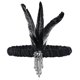 thumbnail image 4 of Conjuntos de accesorios de los años 20 Pendientes de disfraz Gatsby Gs para mujer Ing,----Negro--Código de producto 63227 Negro, 4 of 5