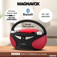 thumbnail image 3 of Boombox portátil para CD Magnavox MD6949 con radio AM/FM y Bluetooth, 3 of 8