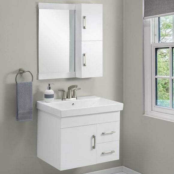 mezcladora monomando para lavabo moen línea akamys acabado níquel cepillado