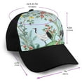 thumbnail image 2 of Yiaed Chinoiserie Floral Palm Tree Print Baseball Cap Dad Hat Polo Style Plain Blank Adjustable Size, 2 of 5