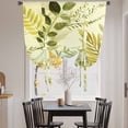 thumbnail image 3 of Sage Green Leaves Balloon Curtains for Bedroom/Front Door/Bathroom, Summer Botanical Farmhouse Watercolor Leaf Tie Up Curtains 63 Inch Length Kitchen Curtains Shades for Windows 46"x63", 3 of 8