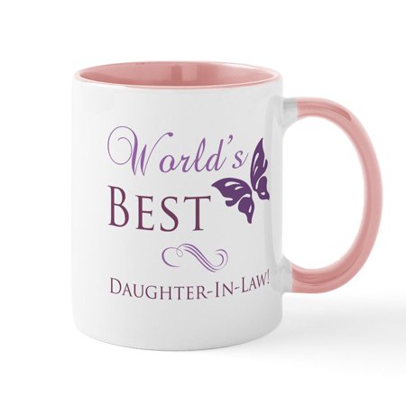 

CafePress - World s Best Daughter In Law Mug - 11 oz Ceramic Mug - Novelty Coffee Tea Cup