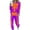 Purple, variant on Women's Skeleton Print Tracksuit Set Long Sleeve Loose Fit Casual Sportswear Two Piece Outfit