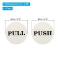 thumbnail image 2 of Unique Bargains 2.8' Push Pull Signe de Porte, 1 Paires Acrylique Autocollant Dos Rond Signe Autocollant de Porte Blanc/noir, 2 of 6