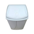 thumbnail image 2 of YBM Home Portable Plastic Trash Can with Dual Swing Lid, Swing Top Trash Can, 6.5 Gal, White, 2 of 2