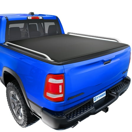 Tyger Auto T2 Low Profile Soft Roll-up Truck Bed Tonneau Cover Compatible with 2019-2025 Ram 1500 (Not Fit 19-24 Classic) | 6'4" (76") Bed | TG-BC2D6047