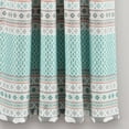 thumbnail image 3 of Lush Decor Elephant Stripe Window Panels Light Filtering - Turquoise/Pink - 84 x 52, 3 of 6