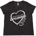 thumbnail image 3 of Inktastic Blessed to Be Called Grammy Cute Heart Design Women's Plus Size T-Shirt, 3 of 5