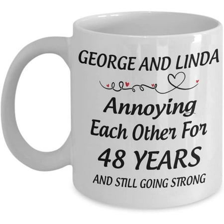 

Wedding Anniversary Mug Annyoing Each Other Coffee Mug 48th 48 years Anniversary Wedding Tea Cup Valentine s Day