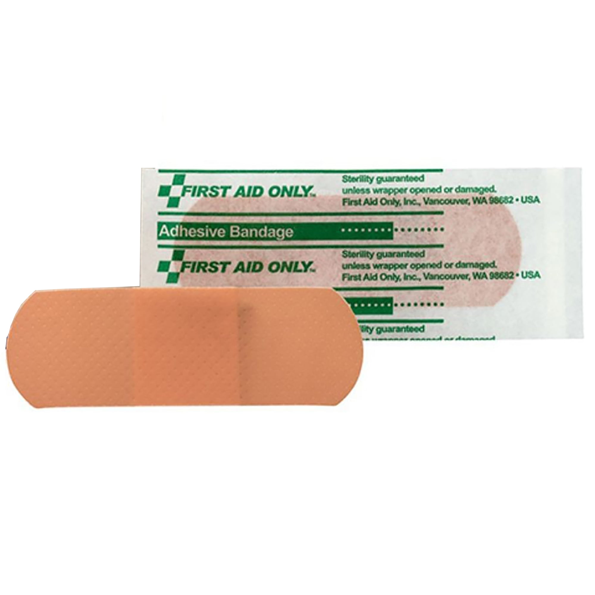 First Aid Only Tan Plastic Adhesive Bandage Sterile 1 x 3" 960 per Case