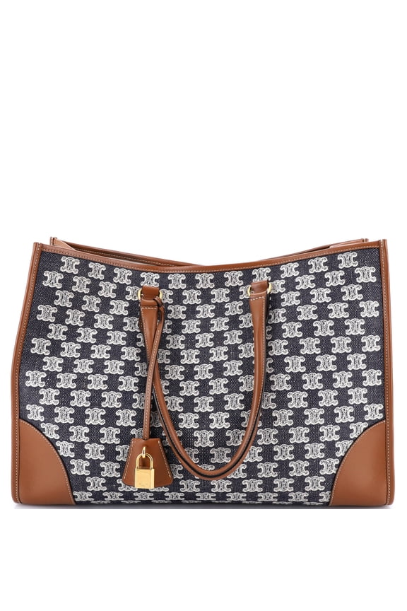 Pre-Owned CELINE Horizontal Cabas Tote Triomphe Canvas By Rebag