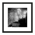 thumbnail image 1 of New York At Night Skyscrapers Vintage Photo 8X8 Inch Square Wooden Framed Wall Art Print Picture with Mount, 1 of 4